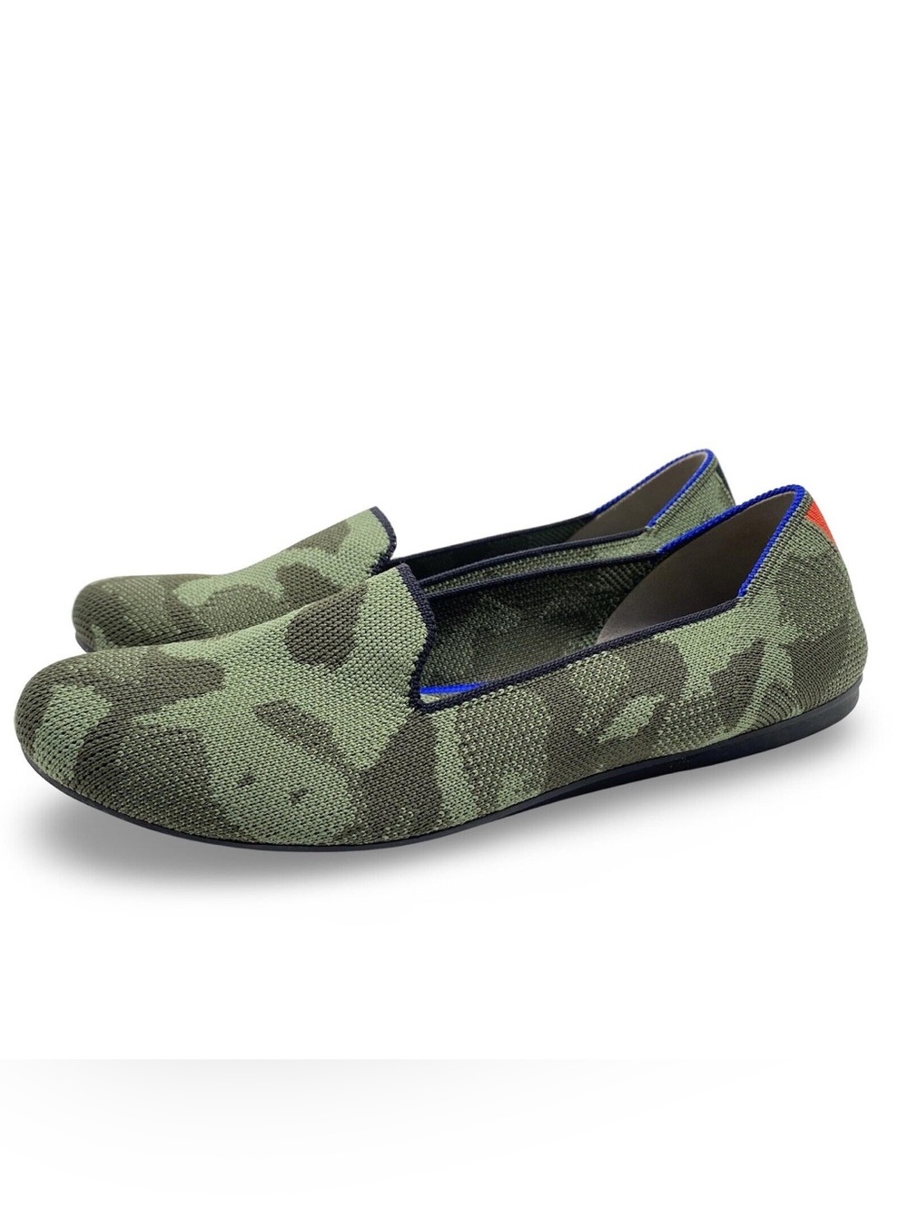 Rothy’s The Loafer Classic Olive Camo Loafers NWOT/B